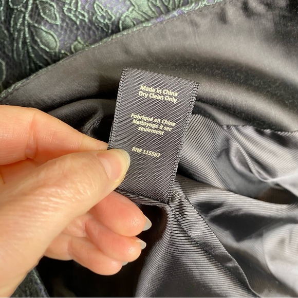 NWT Elizabeth and James Blazer Jacket New Dixie Dark Emerald Green Black Size 10 - Picture 7 of 7